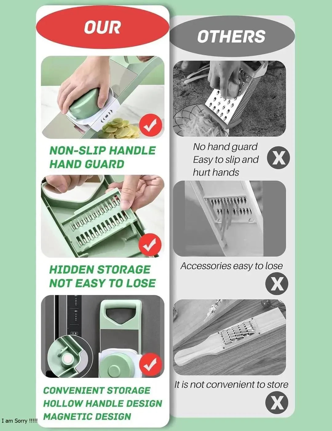 5 in 1 vegetable slicer