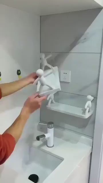 2 Pcs Durable ABS Plastic Bathroom Organizer - Affordable Solutions for Smart Storage